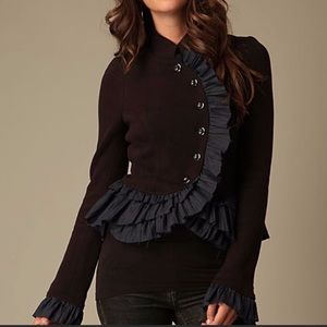 Free people Ruffled jacket size 0